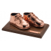 Bronze - Baby Shoes - Classic Walnut base  - Product Code #132